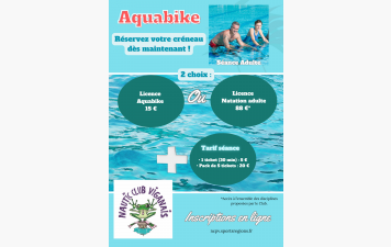 AQUABIKE - réservez votre séance !