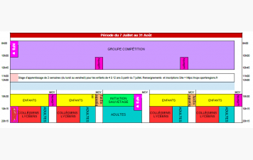 Horaires  2025